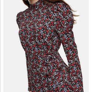 TopShop black multicolored floral dress